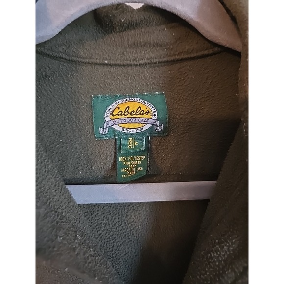 Men's Cabela's VTG Green Chamois Flannel Long Sleeve Hunting Shirt Size Medium - Picture 2 of 8